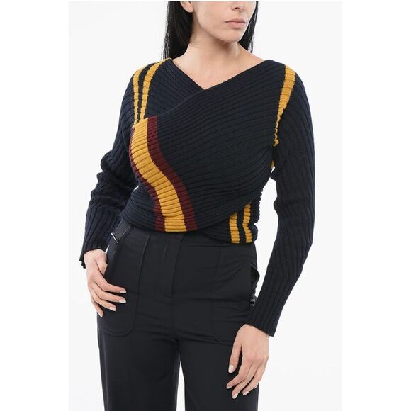 Dries Van Noten Ribbed Deconstructed Women's Sweater - Picture 1 of 4
